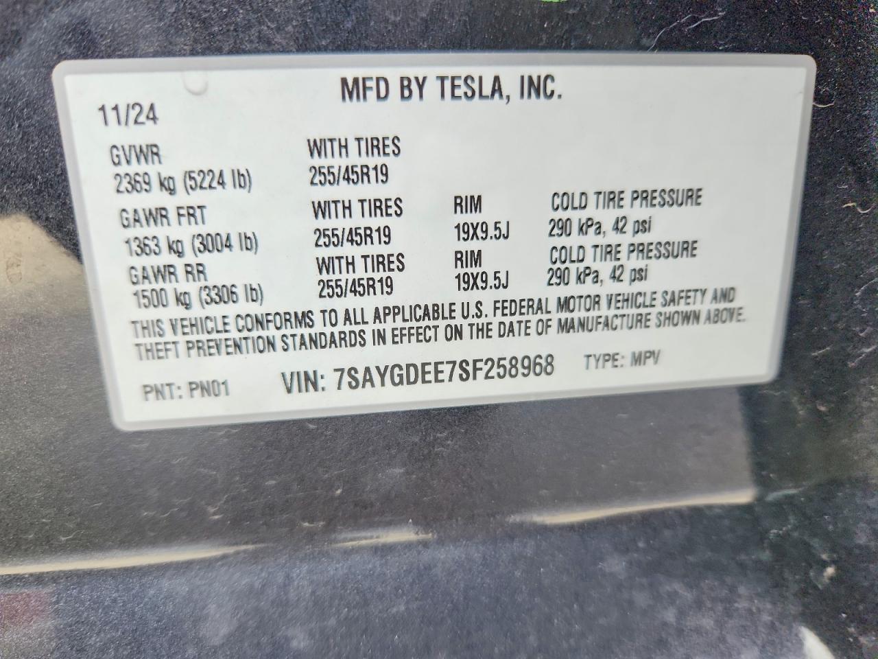 2025 TESLA MODEL Y — фото 13