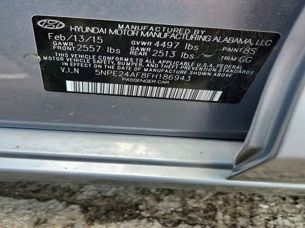 2015 HYUNDAI SONATA — фото 12