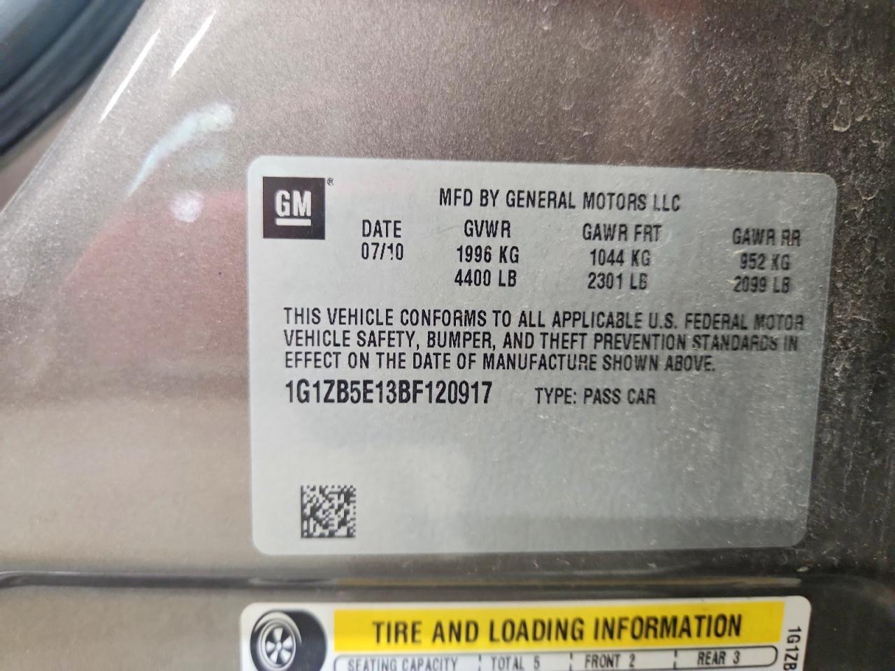 2011 CHEVROLET MALIBU — фото 12