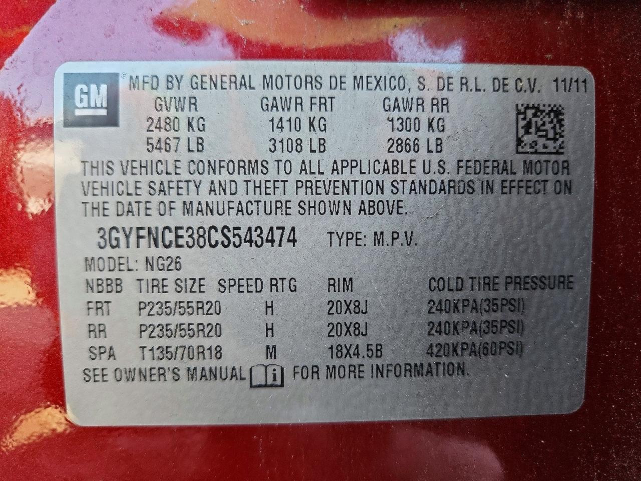 2012 CADILLAC SRX — фото 14