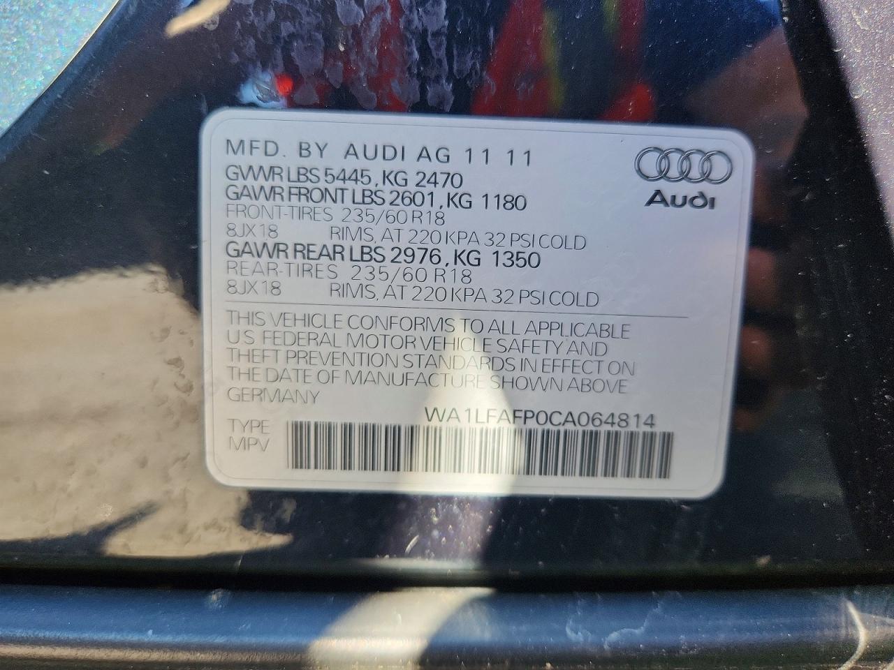 2012 AUDI Q5 — фото 13