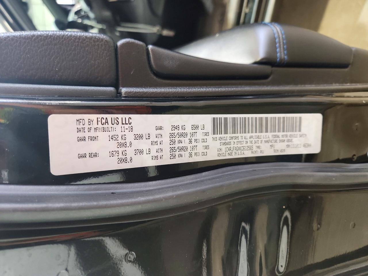 2019 JEEP GRAND CHEROKEE — фото 13
