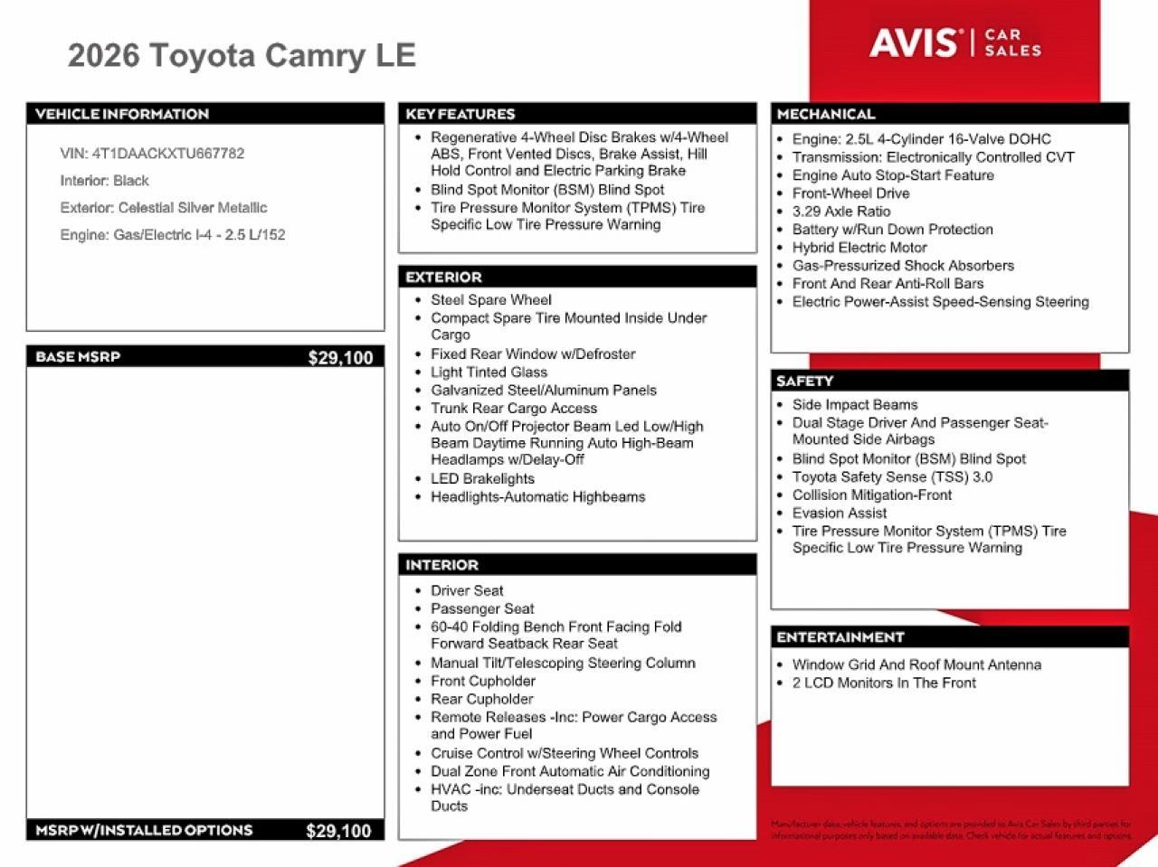 2026 TOYOTA CAMRY HYBRID — фото 12