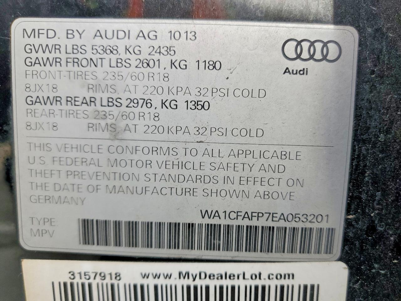 2014 AUDI Q5 — фото 13
