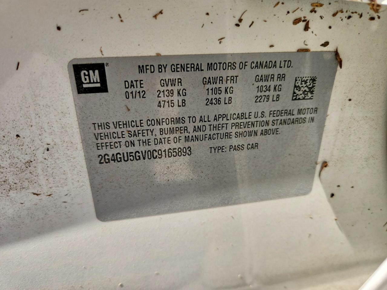 2012 BUICK REGAL — фото 12
