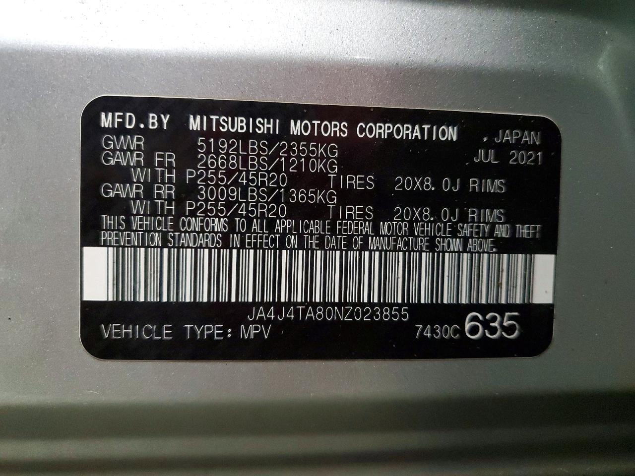 2022 MITSUBISHI OUTLANDER — фото 13