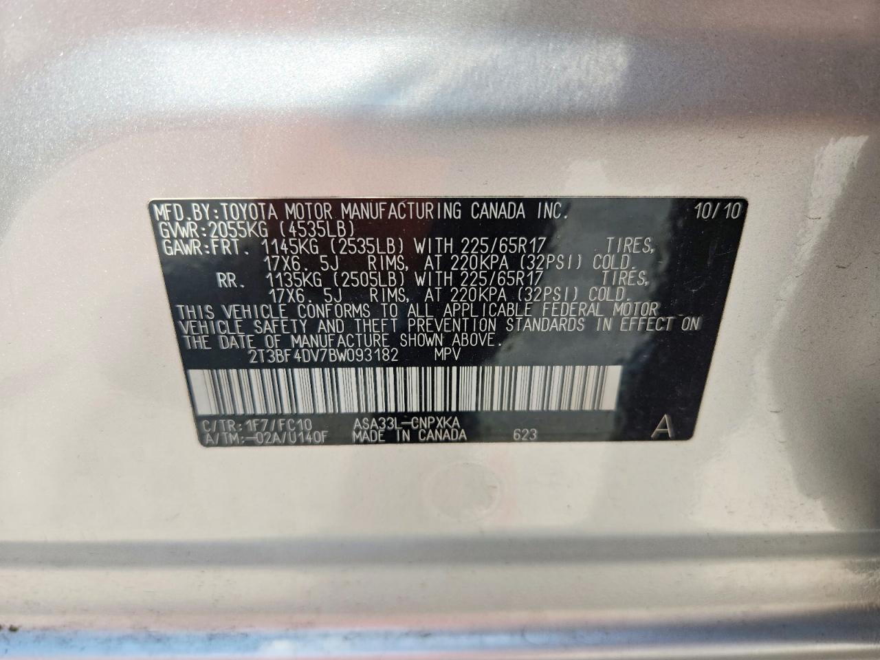 2011 TOYOTA RAV4 — фото 13