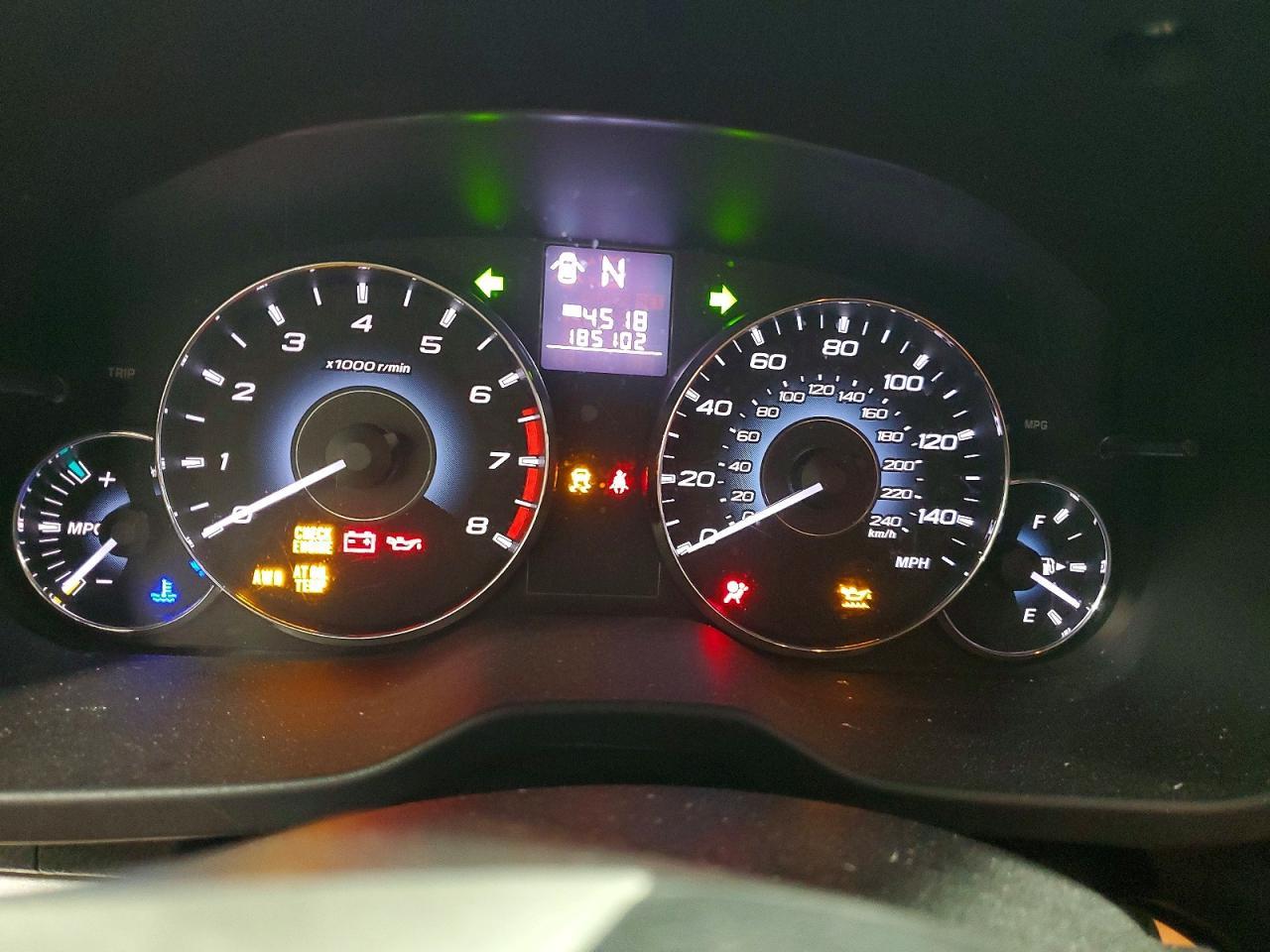 2012 SUBARU OUTBACK — фото 9