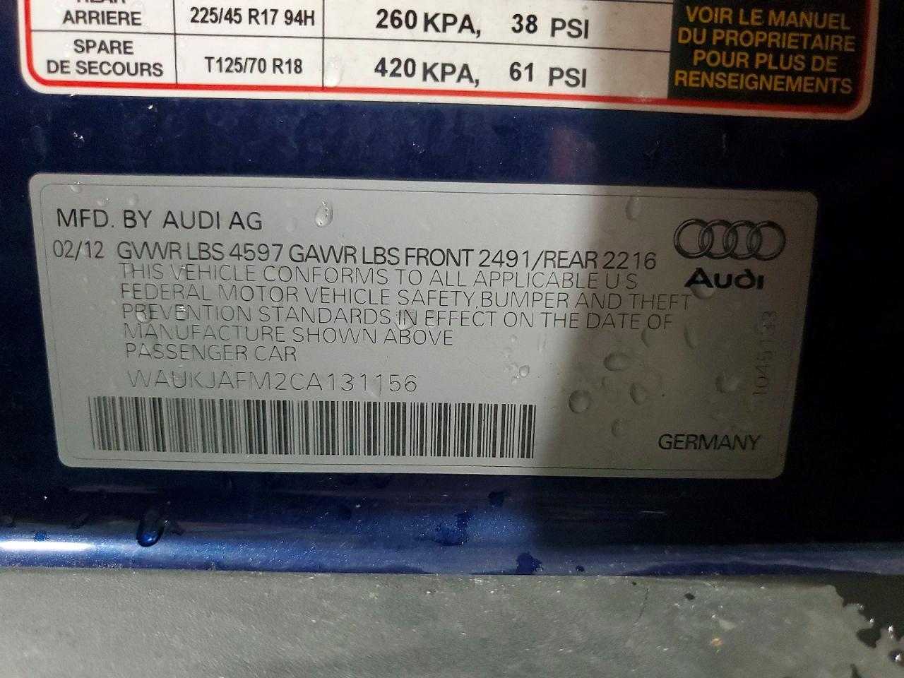 2012 AUDI A3 — фото 12