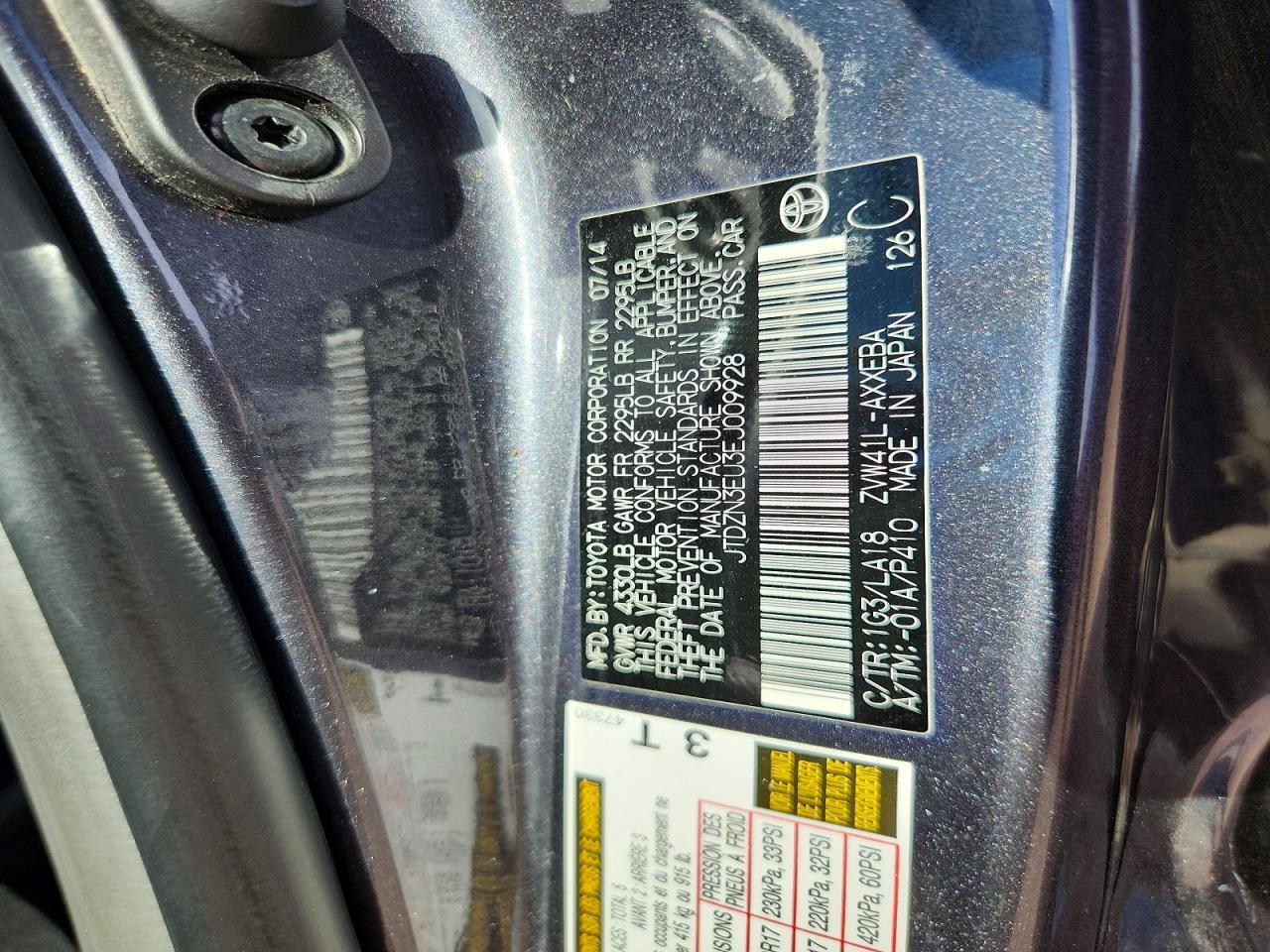 2014 TOYOTA PRIUS V — фото 12
