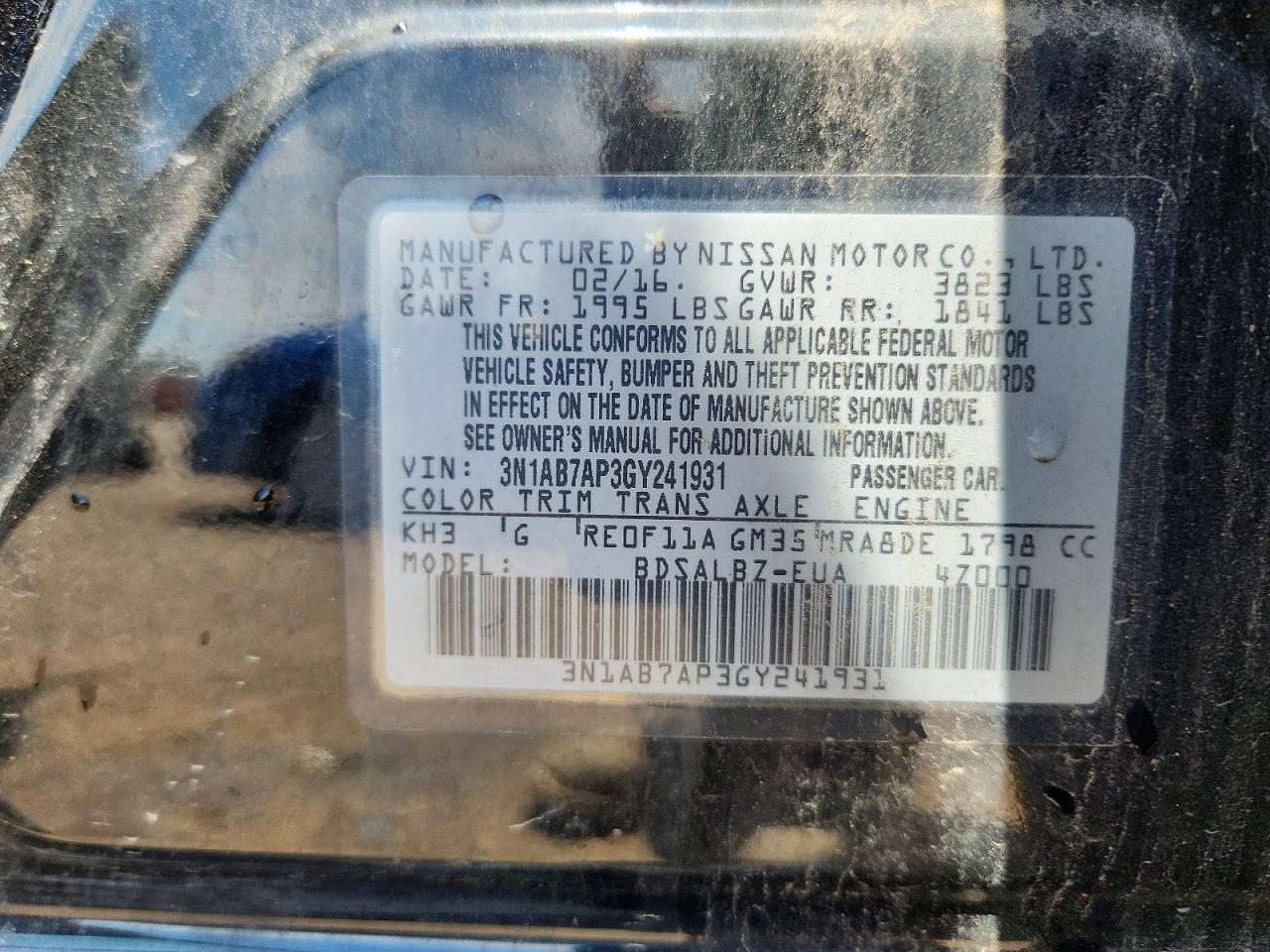 2016 NISSAN SENTRA — фото 12