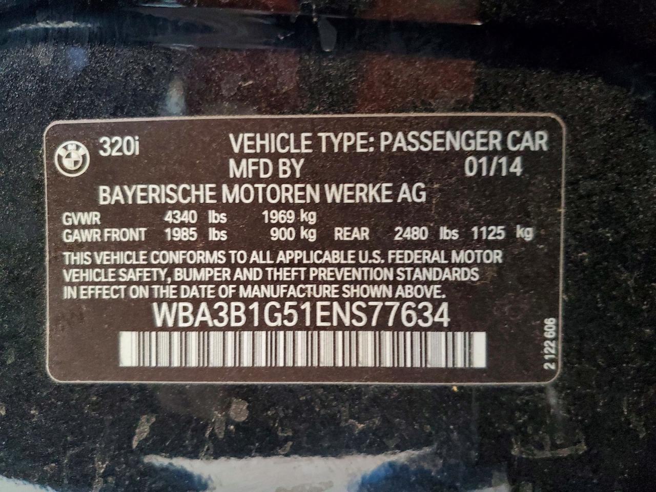 2014 BMW 3 SERIES — фото 12