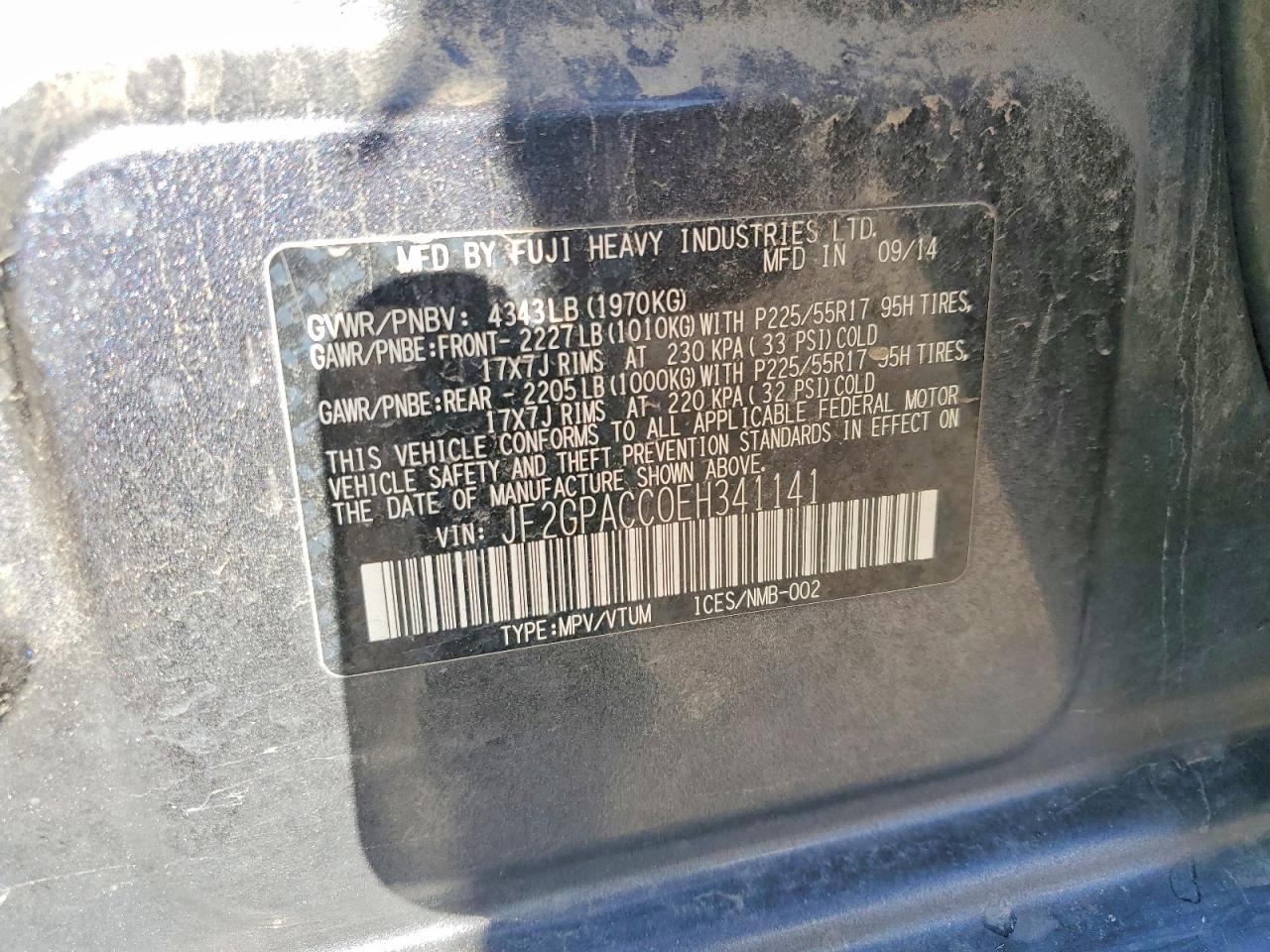2014 SUBARU XV — фото 13
