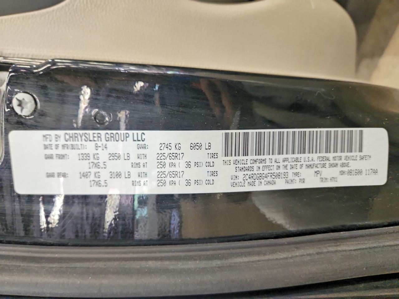 2015 DODGE GRAND CARAVAN — фото 13