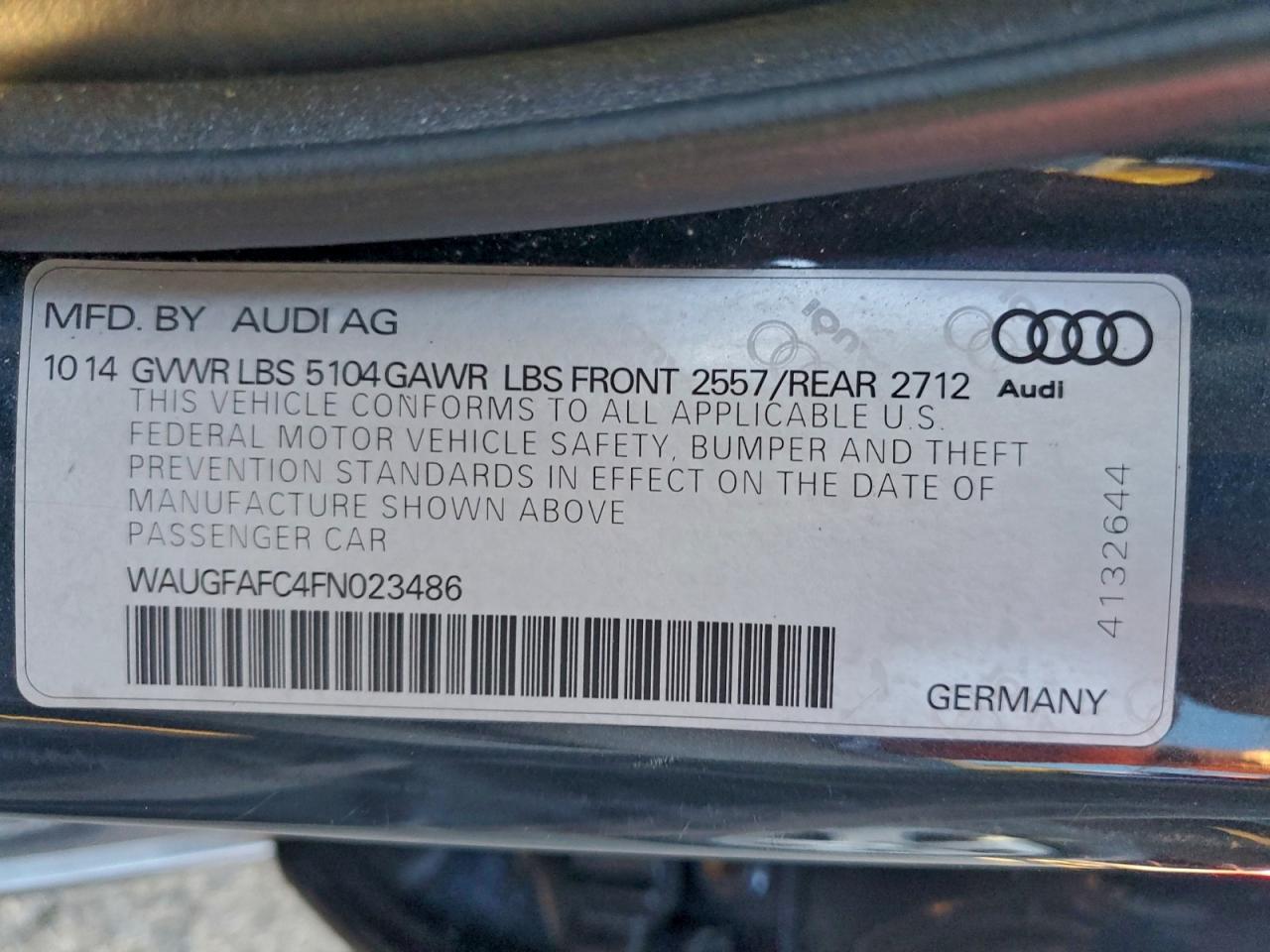 2015 AUDI A6 — фото 12
