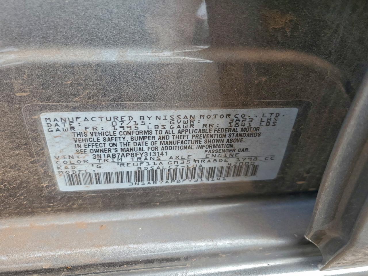 2015 NISSAN SENTRA — фото 12