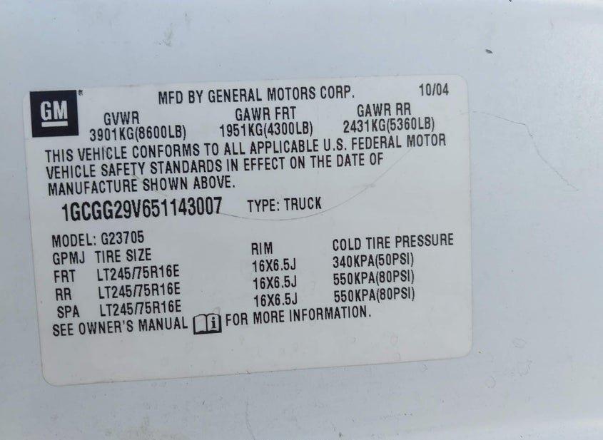 Chevrolet Express Cargo Van