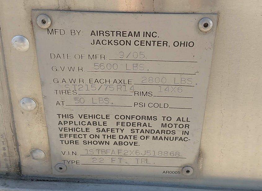 Airstream 22 Ccd