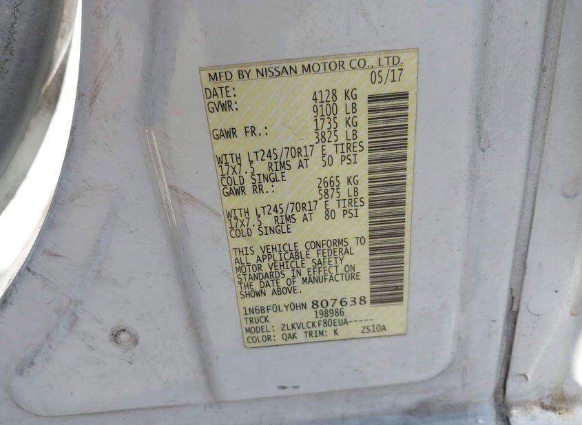 Nissan Nv Cargo Nv2500 Hd